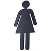 HALCO Pictogramme WC femme HALCÖ - Acier noir
