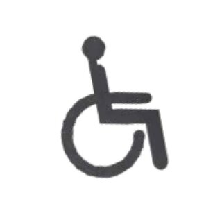 HALCO Fauteuil roulant pictogramme HALCÖ - Acier noir