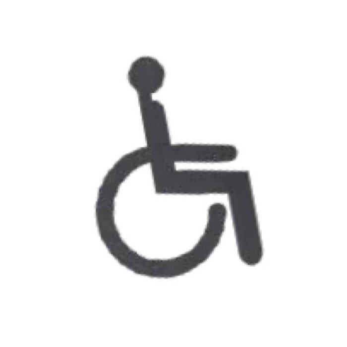 HALCO Fauteuil roulant pictogramme HALCÖ - Acier noir