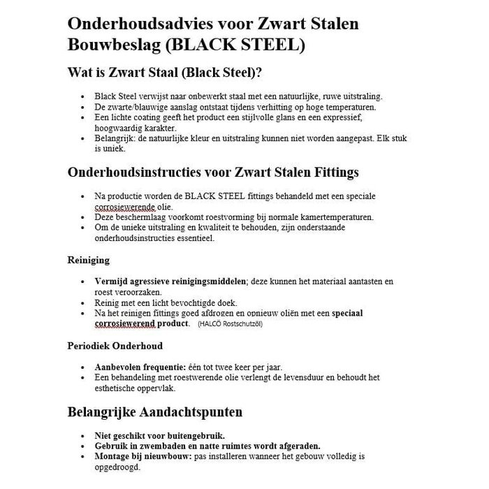 HALCO HALCÖ Schiebetürgriff 150 mm zum Anschrauben am Türknauf - Schwarzer Stahl