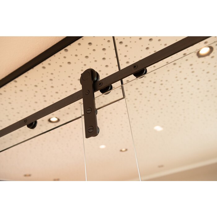 HALCO HALCÖ Schiebetürset für Glastüren - 50 mm - Rohstahl