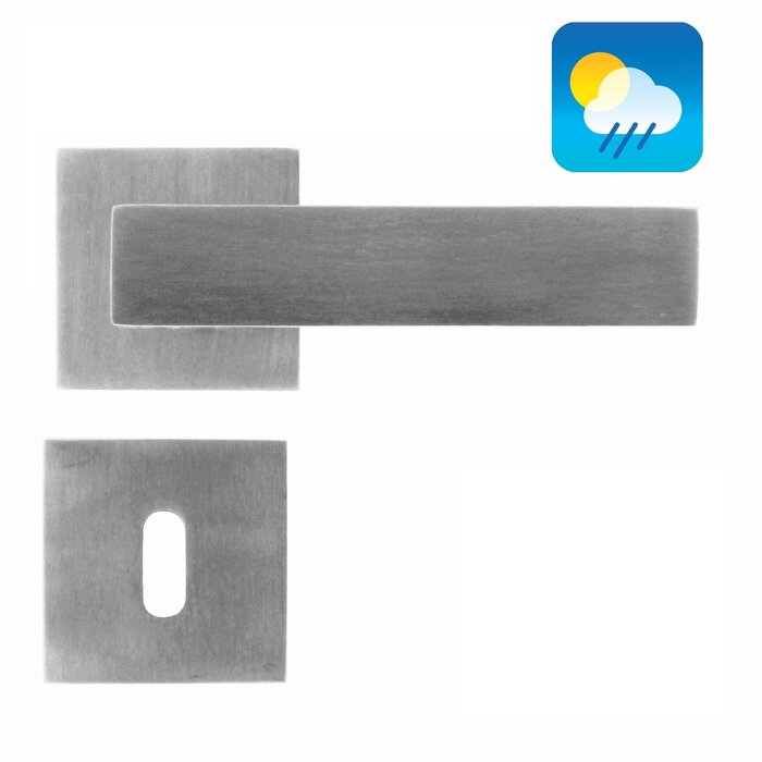 HDD Massive Edelstahl-Türgriffe 'Square 1'