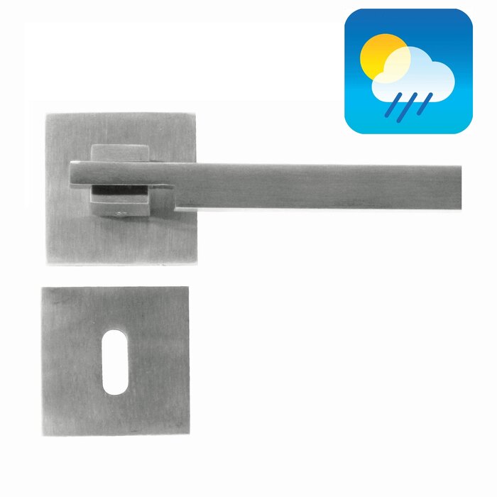 HDD Stainless steel door handles 'Square 2'