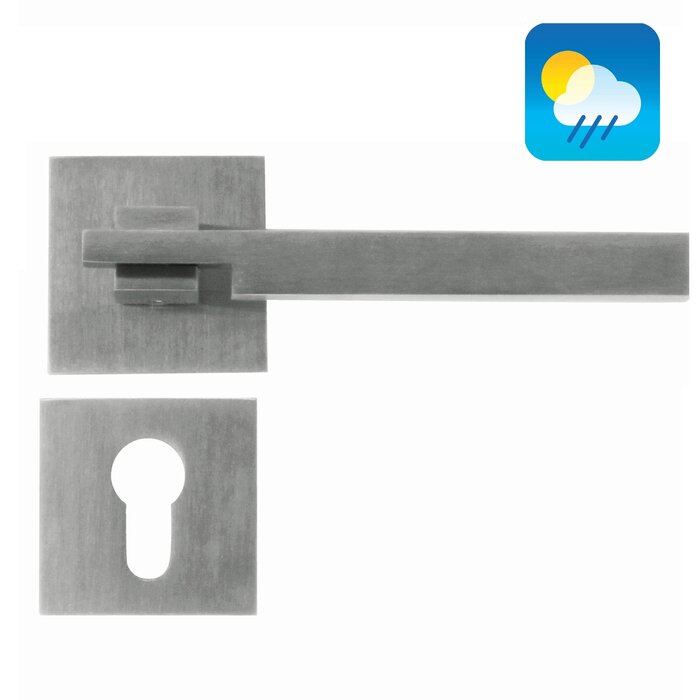 HDD Stainless steel door handles 'Square 2'