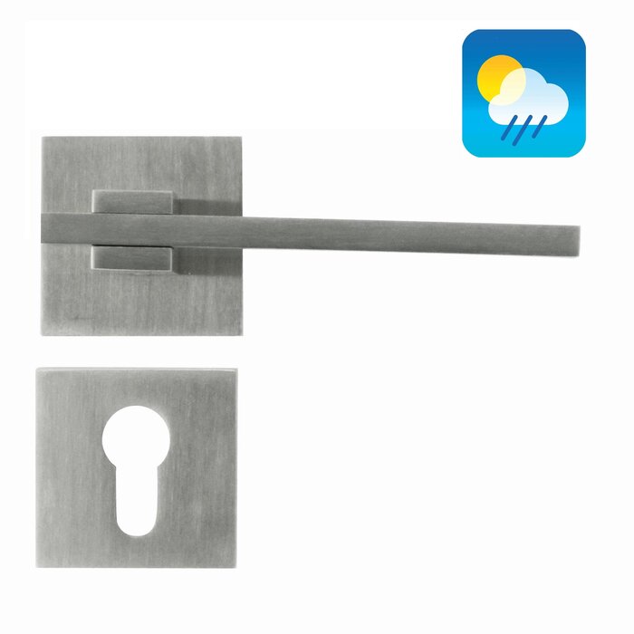 HDD Stainless steel door handles 'Square 3'