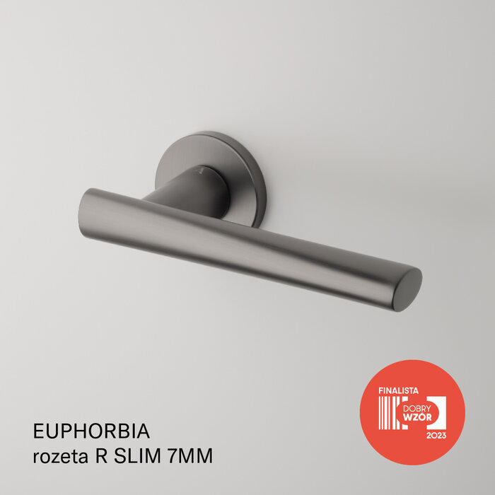 Aprile Solid Aprile door handles EUPHORBIA round Ø 52x7 mm - graphite