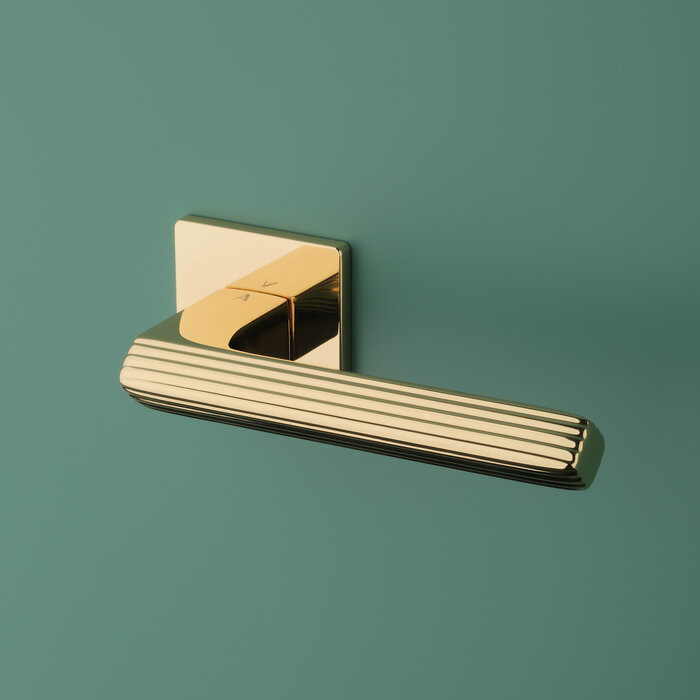 Aprile Solid Aprile door handles LARICE gold polished square 52x52x5mm