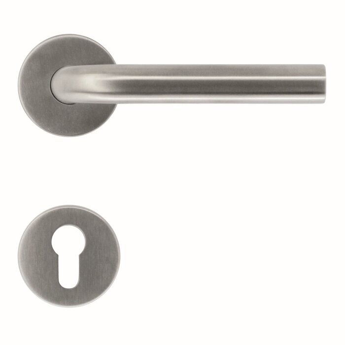 HDD Stainless steel door handles Eco L shape 19 mm