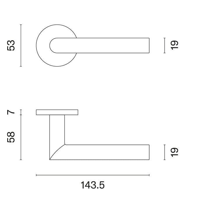 Aprile Massieve Aprile deurklinken ARABIS mat goud Ø 53x7 mm