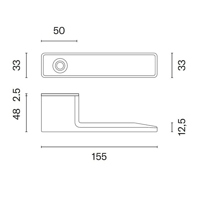 Aprile MAHONIA smart door handle with fingerprint scanner in graphite from APRILE