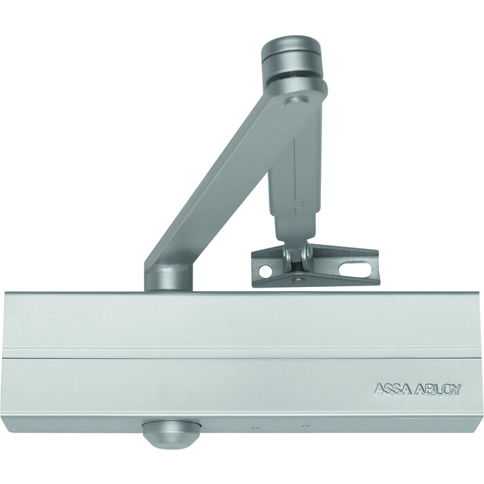 Assa Abloy ASSA ABLOY Door Closer with scissor arm, DC140 -EN2/3/4 - Silver gray