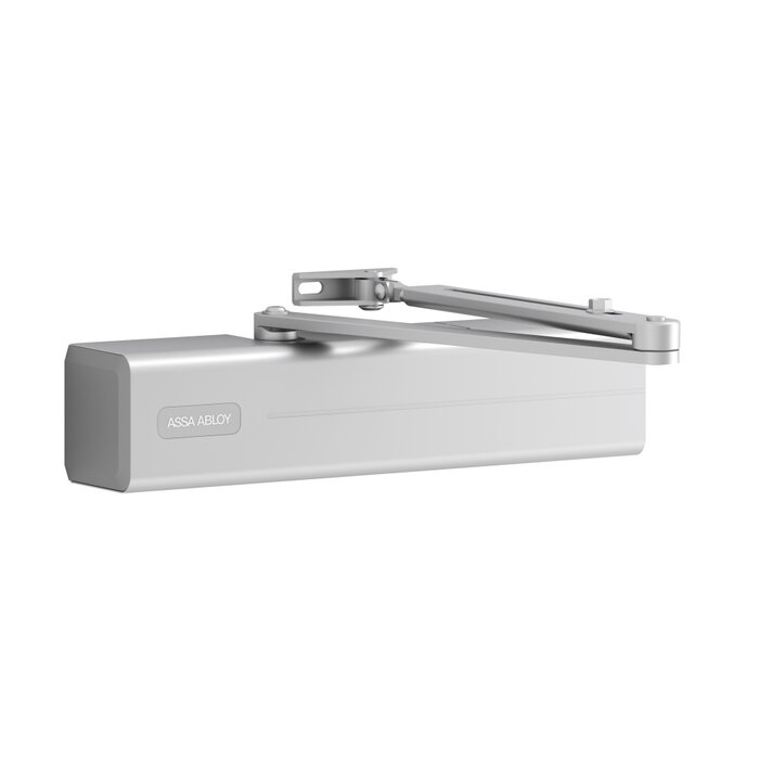 Assa Abloy Deurdranger met schaar- of glijarm DC340 - ASSA ABLOY - Zilver grijs