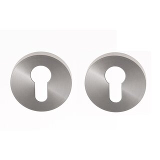 Assa Abloy Paire de rosaces cylindriques - « Ligne Tonic » Assa Abloy - Acier inoxydable