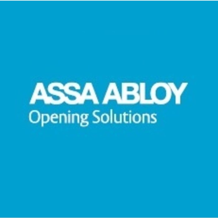 Assa Abloy WC-garnituur met knop – Ø53 mm – Inox fijn geborsteld