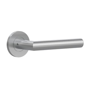 Assa Abloy ASSA ABLOY door handles L-90° TONIC-LINE on round rosette 53x6.5mm - stainless steel