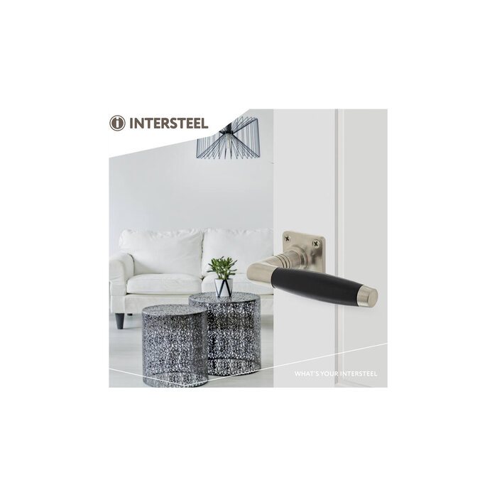 Intersteel Intersteel Door handle Ton Basic matt nickel/black