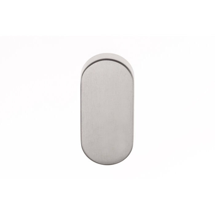 Assa Abloy Paar ovale blinde rozetten 6,5mm - "Tonic Line" Assa Abloy - RVS geborsteld