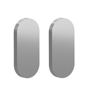 Assa Abloy Paar ovale Blindrosetten - "Tonic Line" Assa Abloy - Edelstahl