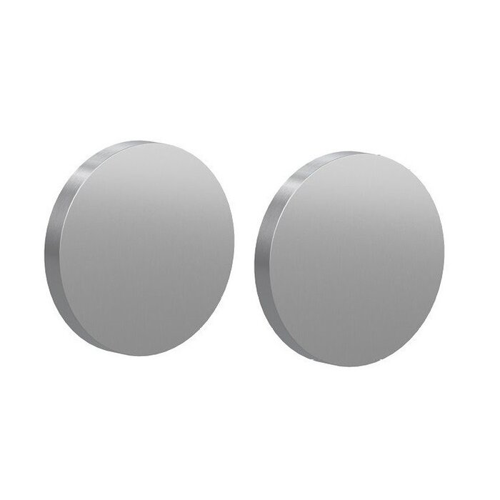 Assa Abloy Paar blinde rozetten 53x6,5mm - "Tonic Line" Assa Abloy - RVS geborsteld