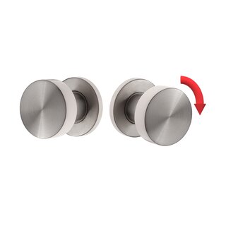 Assa Abloy ASSA ABLOY draaibare cilindrische knoppen op ronde rozet - RVS