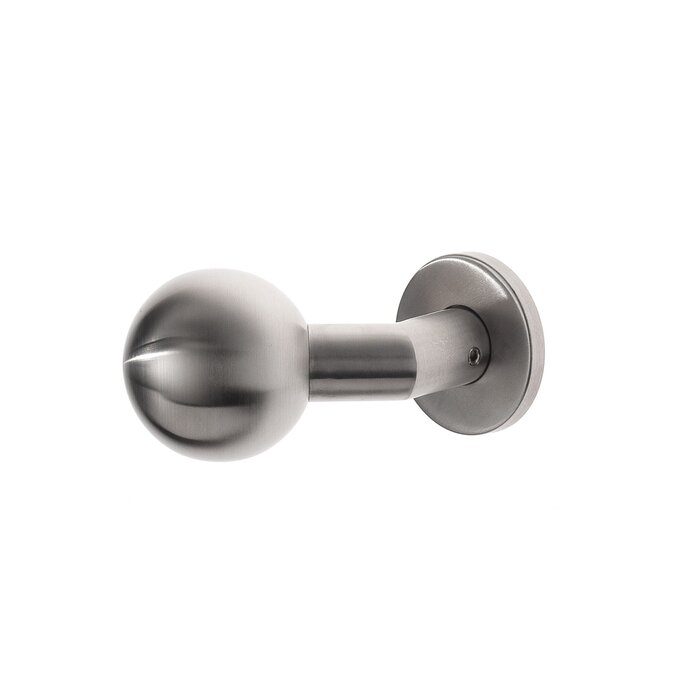 Assa Abloy ASSA ABLOY fixed spherical knob on round rosette 53x6.5mm - brushed stainless steel