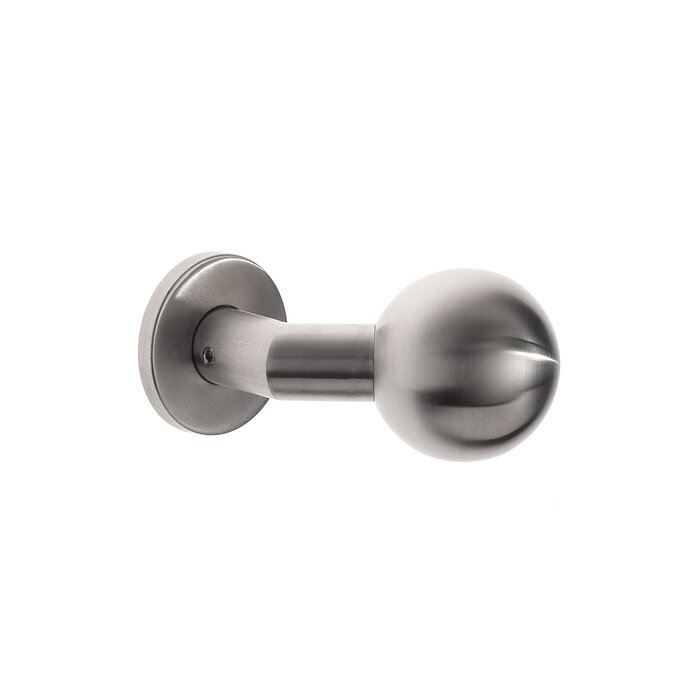 Assa Abloy ASSA ABLOY vaste bolvormige knop op rond rozet 53x6,5mm - RVS geborsteld