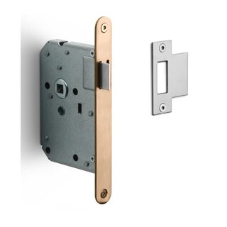 Formani Formani barrel lock with rounded front plate 174 x 20 - Light bronze PVD