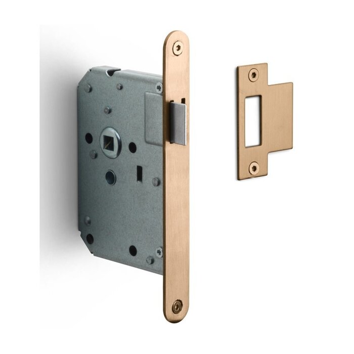 Formani FORMANI loopslot  LBLA-SFC met afgeronde voorplaat 174 x 20mm - Licht brons PVD