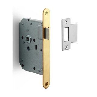 Formani Formani 174 x 20 Rounded Front Plate Lock - Matte Gold PVD