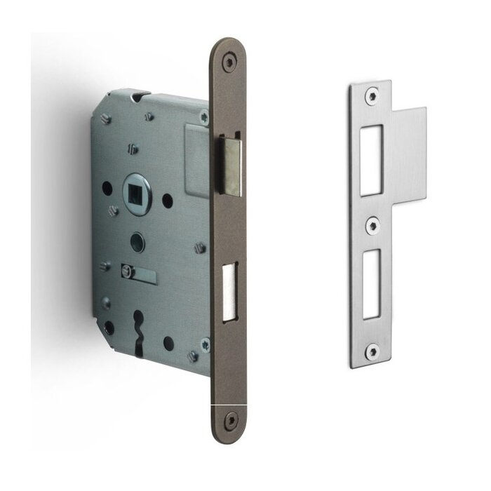 Formani FORMANI deurslot LBLA-N56 met afgeronde voorplaat 174 x 20mm - Brons