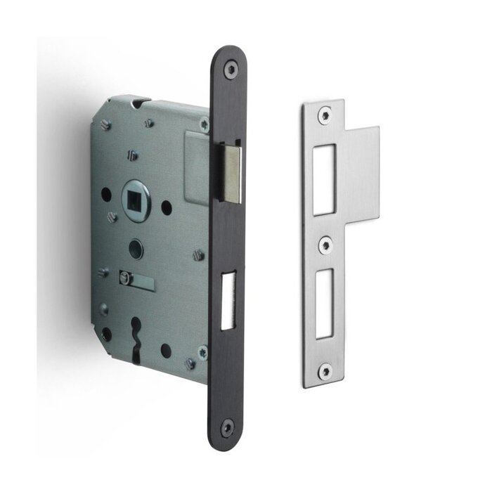 Formani FORMANI deurslot LBLA-N56 met afgeronde voorplaat 174 x 20mm - Gunmetal PVD