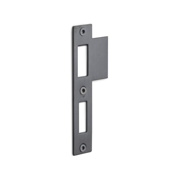 Formani Strike plate key-cylinder lock 127x24 mm - Gunmetal PVD