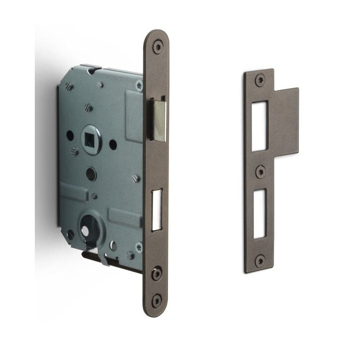 Formani FORMANI cylinder lock LBLA-Y55 with rounded front plate 174 x 20mm - Bronze