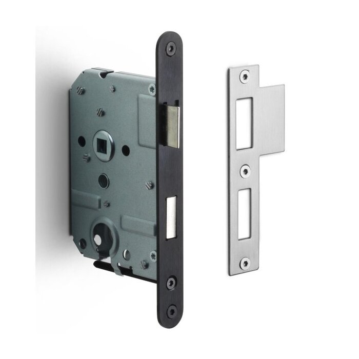 Formani FORMANI Zylinderschloss LBLA-Y55 mit abgerundeter Frontplatte 174 x 20mm - Gunmetal PVD