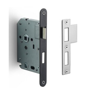 Formani Toilet lock with rounded front plate 174 x 20 from Formani - Gunmetal PVD