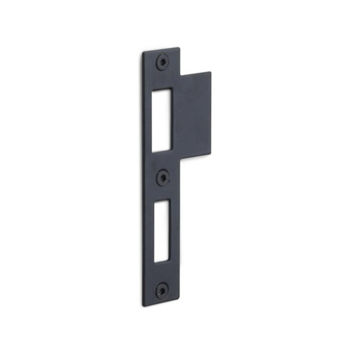Formani Strike plate key-cylinder lock 127x24 mm - Matt black