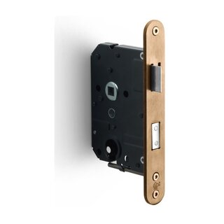 Formani Formani safety lock with rounded front plate 174 x 25 - Light bronze PVD