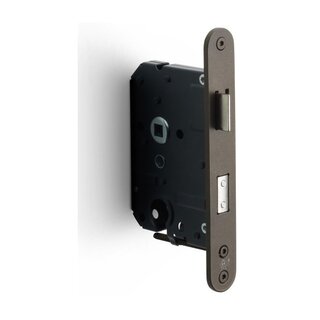 Formani Formani Security Lock with Rounded Front Plate 174 x 25 - Bronze