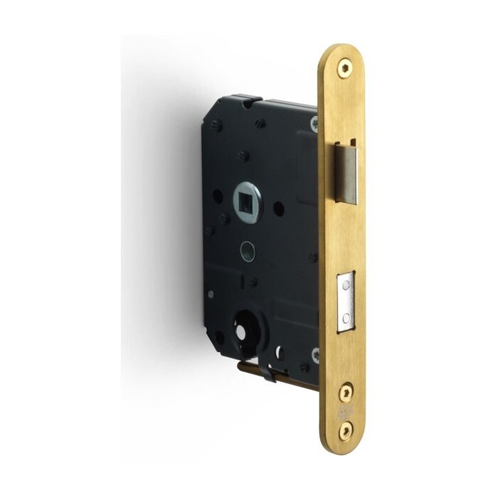 Formani FORMANI LBLSA-Y55 security lock with rounded front plate 174 x 25mm - Matte gold PVD