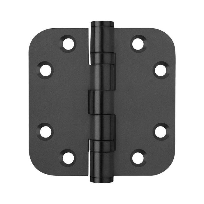 Formani Formani kogellagerscharnier 76x76mm BASICS LBSA7676 afgeronde hoeken - Zwart