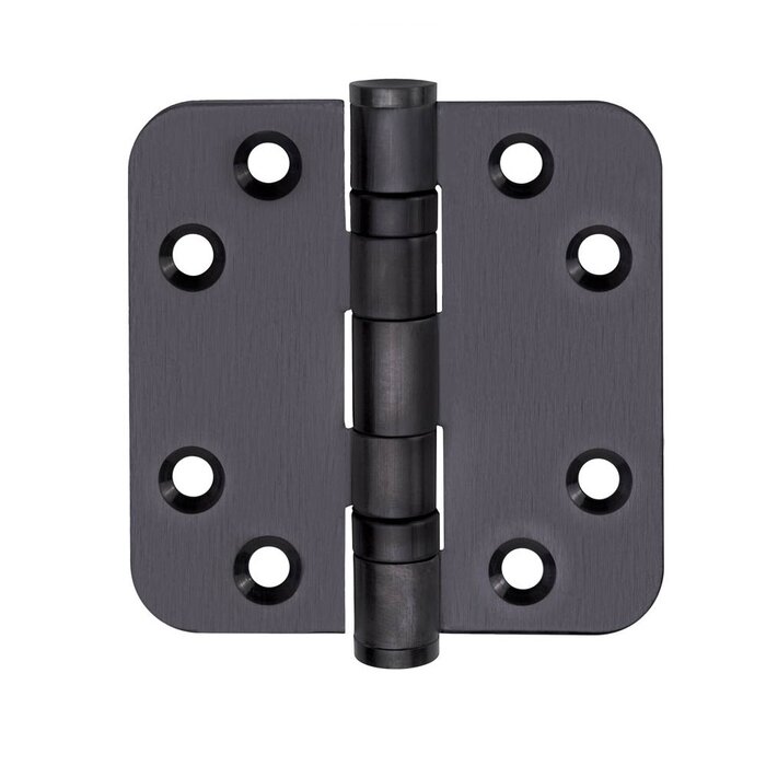 Formani Formani kogellagerscharnier 76x76mm BASICS LBSA7676 afgeronde hoeken - Gunmetal PVD