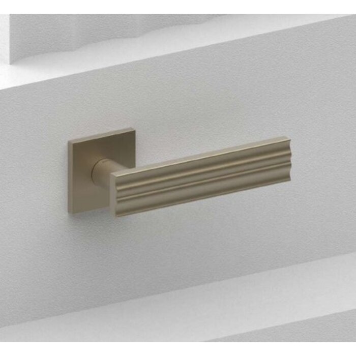 DKS Solid design door handles ANDROMEDA square - matt gold