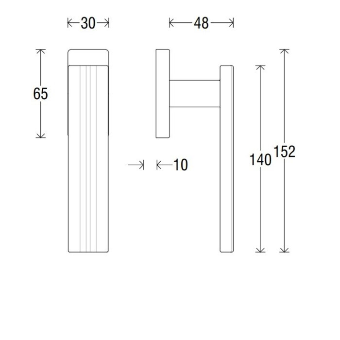 DKS FORME Fenstergriff ANDROMEDA Rechteckrosette - Dreh/Kipp - Mattgold