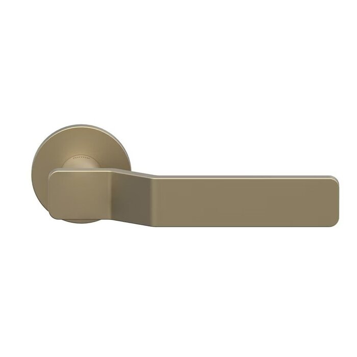 DKS Matt gold design door handles GAS PLAIN round