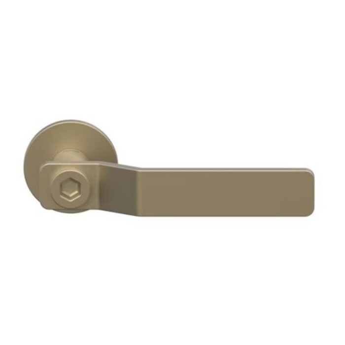 DKS Matt gold door handles GAS round