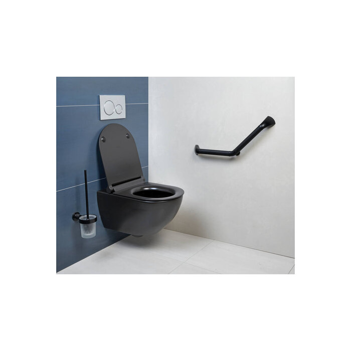 SECUCARE Support mural SECUCARE 45 degrés 30x30 cm - noir mat