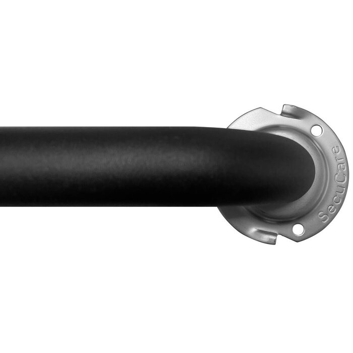 SECUCARE Support mural SECUCARE 45 cm Inox 304 Ø25 mm - Structure noir mat