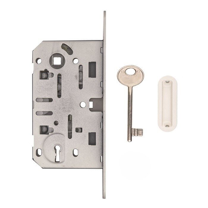 AGB Wit magneetslot AGB - voorplaat 195x22mm - sleutelasmaat 90 mm