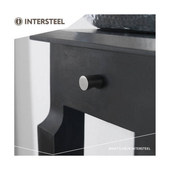 Intersteel Intersteel Furniture knob Ø 21 mm brushed stainless steel finger grip