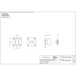 Formani WC garnituur TIMELESS MRV45MWC - Mat nikkel